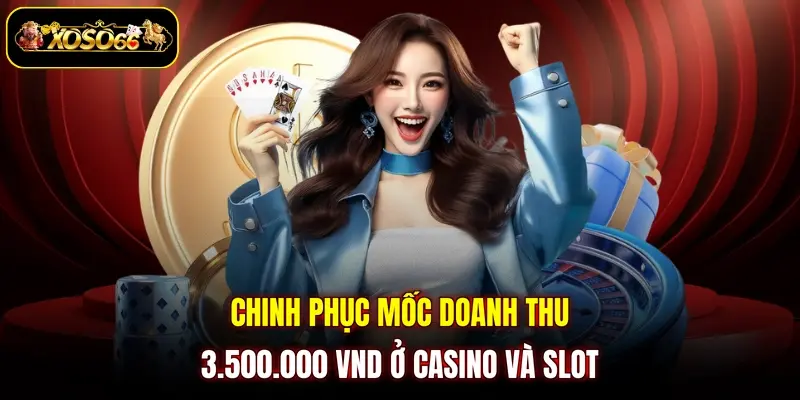 chinh phuc moc doanh thu 3 500 000 vnd o casino va slot Chinh phục mốc doanh thu 3.500.000 VND ở Casino và Slot