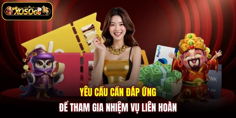 yeu cau can dap ung de tham gia nhiem vu lien hoan Yêu cầu cần đáp ứng để tham gia nhiệm vụ liên hoàn